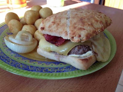 Hamburger façon raclette