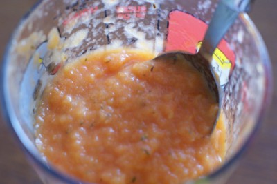 Sauce tomate mixée
