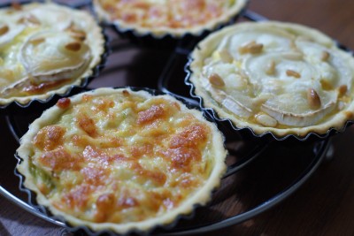 Tartelettes poireau-fromage