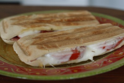 Paninis mozzarella