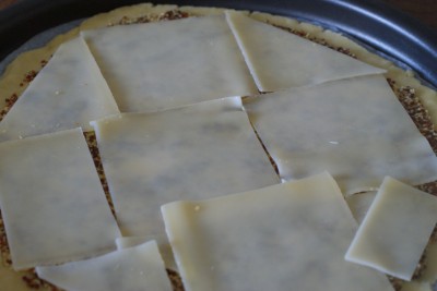 Tarte tomate, moutarde et fromage